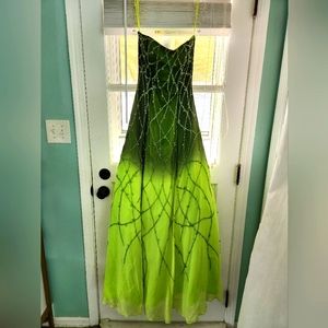Riva Designs Hand-Beaded A-line Gown